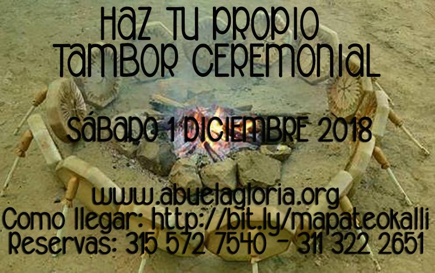 taller de tambores ceremonial 1 diciembre 2018